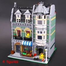 Бренд 15008 2462 шт. бренд Creator Expert зеленая Бакалея строительные блоки модель игрушки Кирпичи совместимы с wange 10185