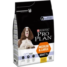 Сухой корм Pro Plan для взрослых собак старше 7 лет средних и крупных пород с комплексом OPTIAGE® с курицей и рисом, Пакет, 3 кг
