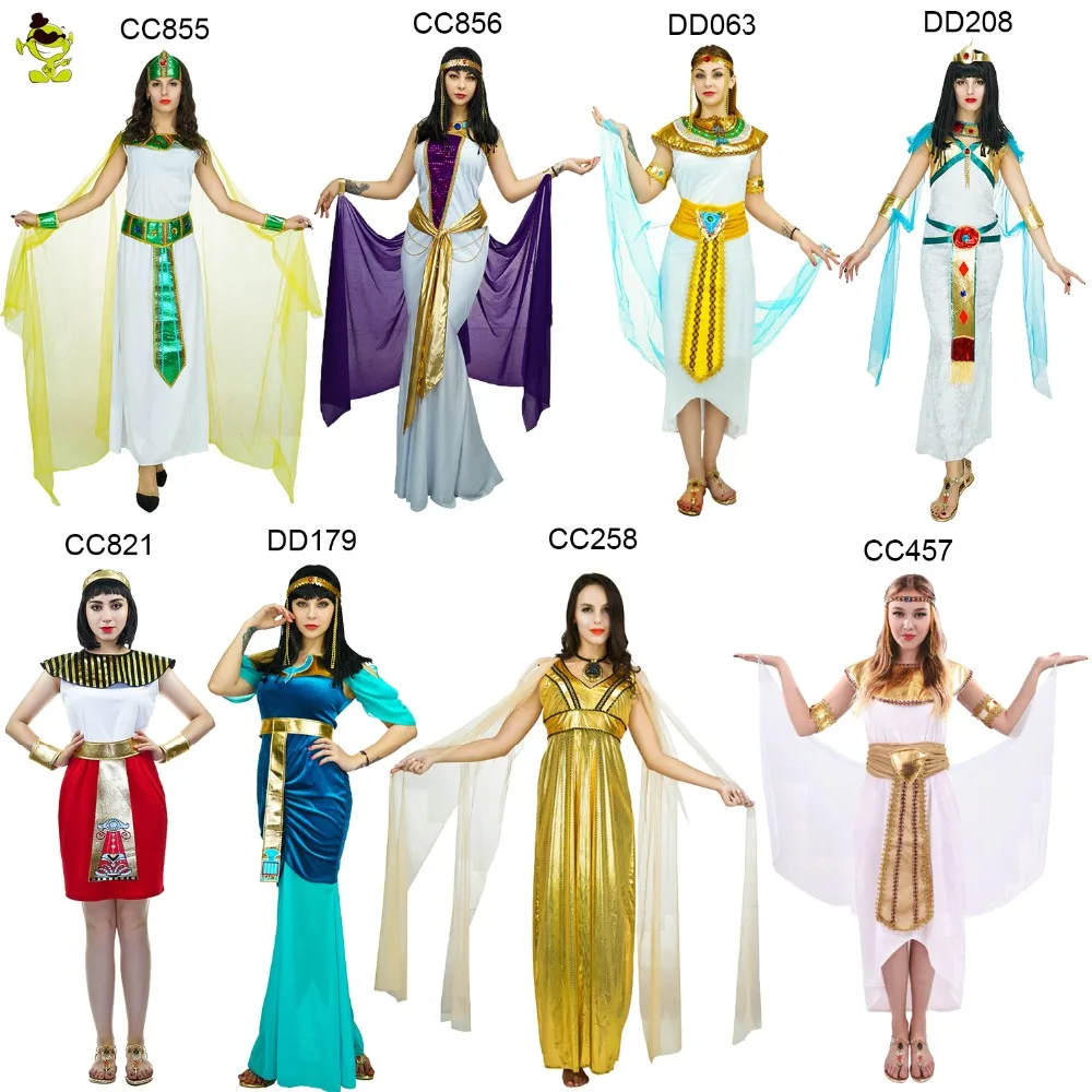 Adults Sexy Egyptian Pharaoh Costumes Queen Egyptian Pharaoh For Cleopatra Girls Halloween Party 