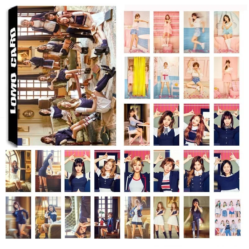 1 коробка 30 шт./компл. KPOP TWICE Girls Team 04 сигнальный альбом HD фото карта ПВХ карты Self Made LOMO Card Photocard