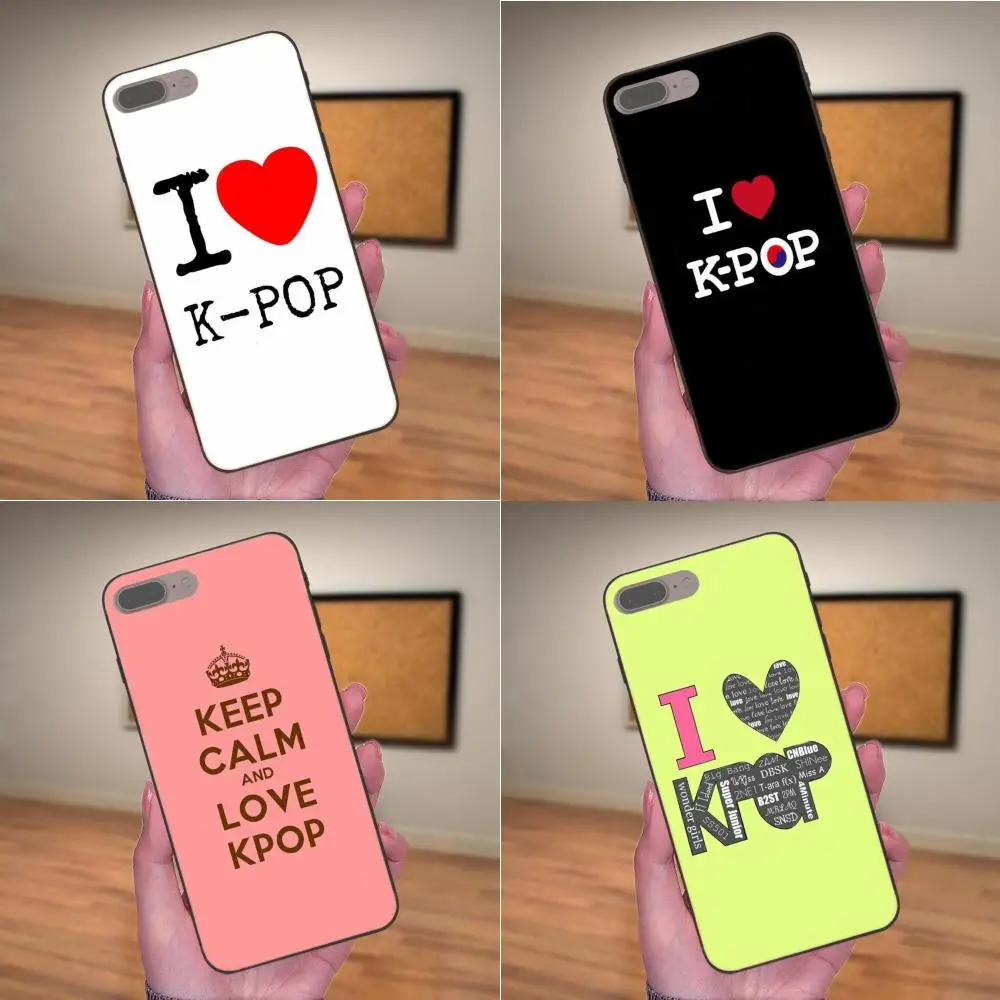 Мягкий чехол из ТПУ для мобильного телефона I Love Kpop Xiaomi Redmi Note 2 3 4 4A 4X5 5A 6 6A 7 Go Plus Pro S2