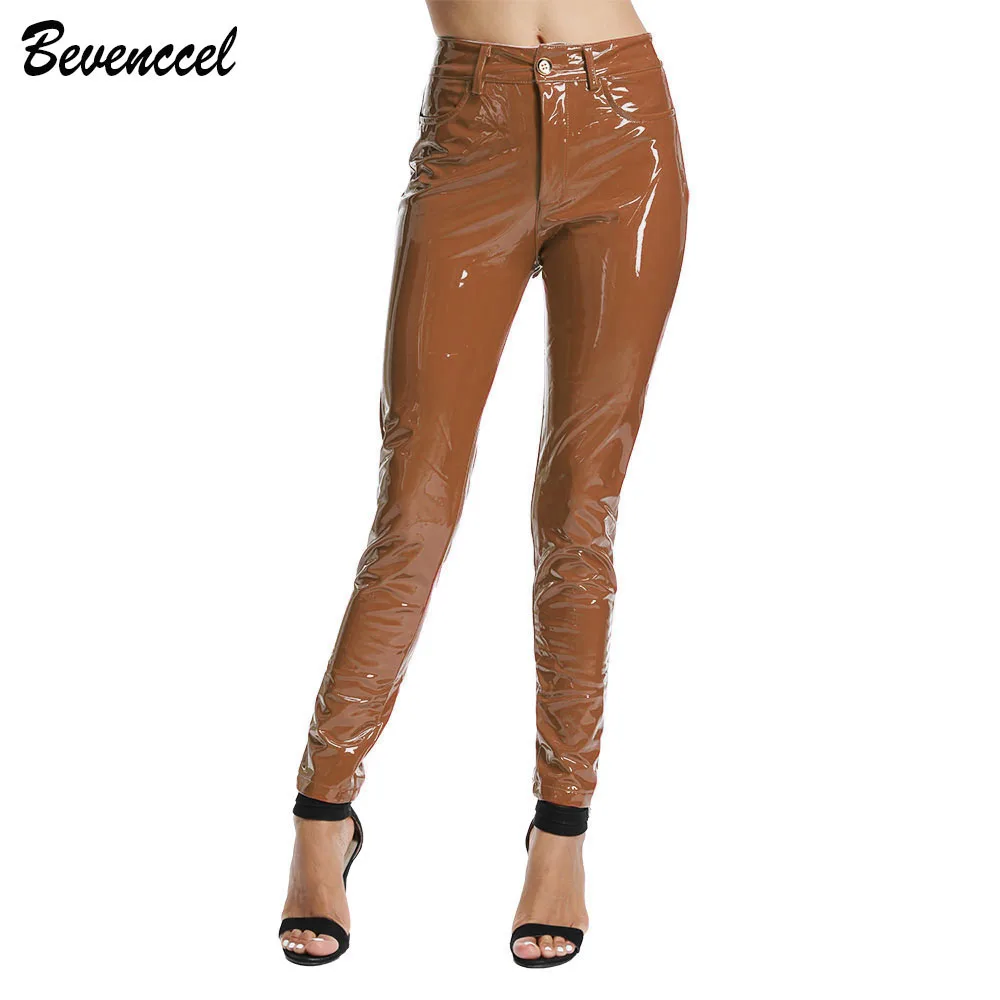 Women's PU Leather Pants Sexy Stretch Women's Pants Bodycon Winter Women Leather Pants Women Trousers Pantalon Female capri dress