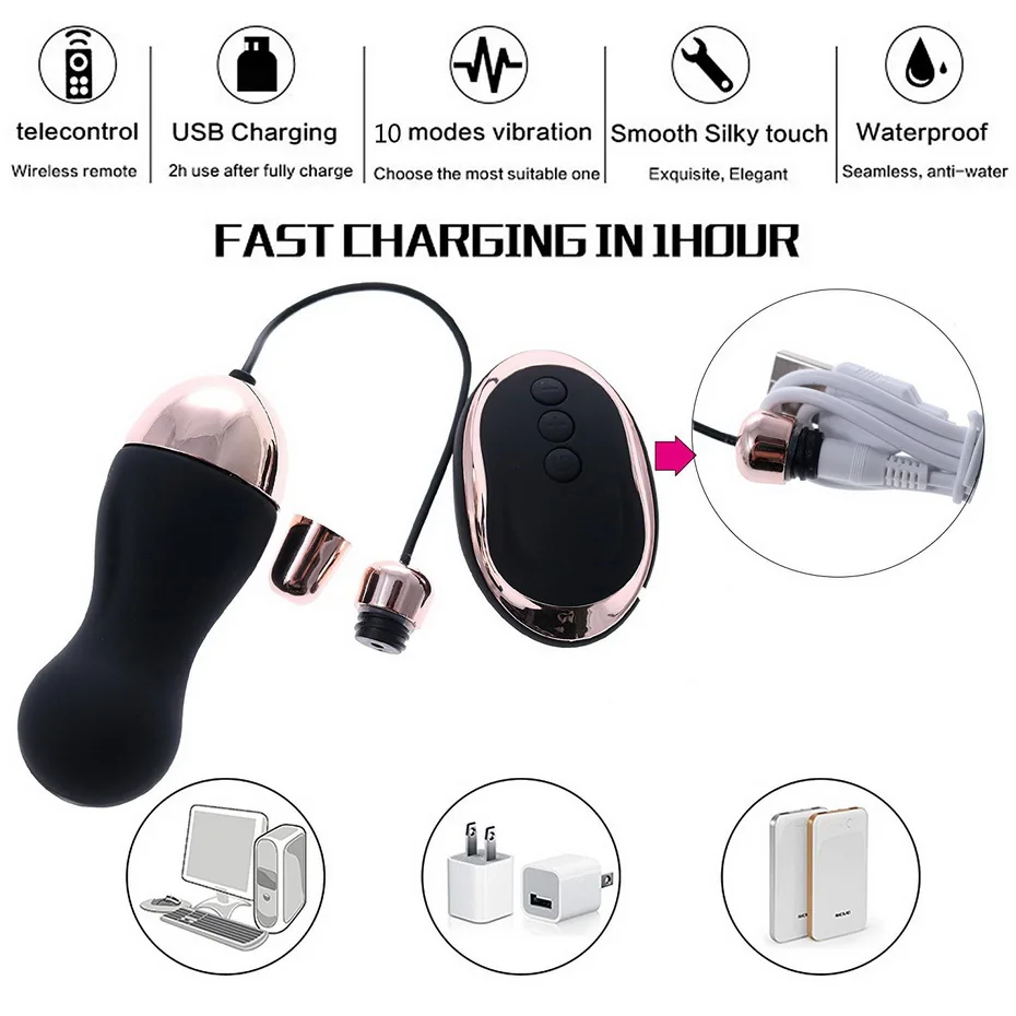 HIMALL Wireless Remote Control Vibrator Adult Sex Toy Powerful Bullet Vbrating Egg Product for Women Kegel Ball Erotic Massage HIMALL Wireless Remote Control Vibrator Adult Sex Toy Powerful Bullet Vbrating Egg Product for Women Kegel Ball Erotic Massage