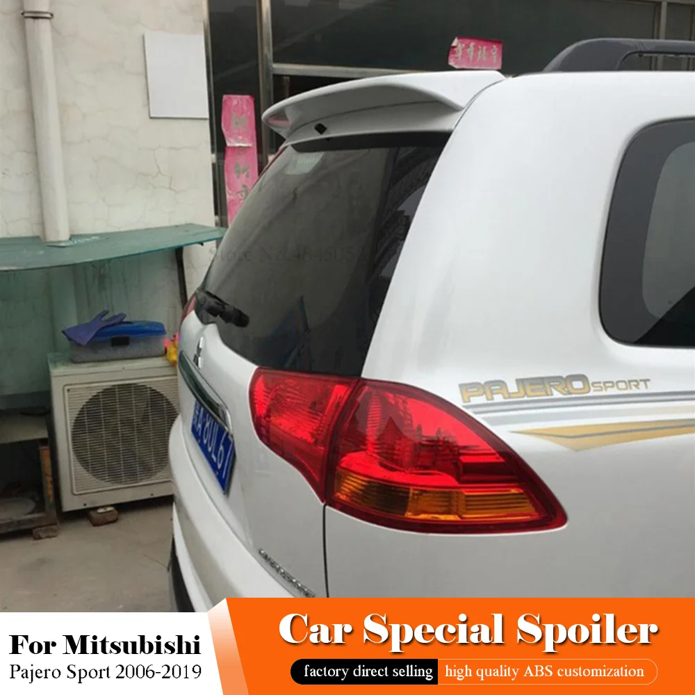 AITWATT для Mitsubishi Pajero Sport 2006 2019 автомобильный черный Задний спойлер АБС пластик