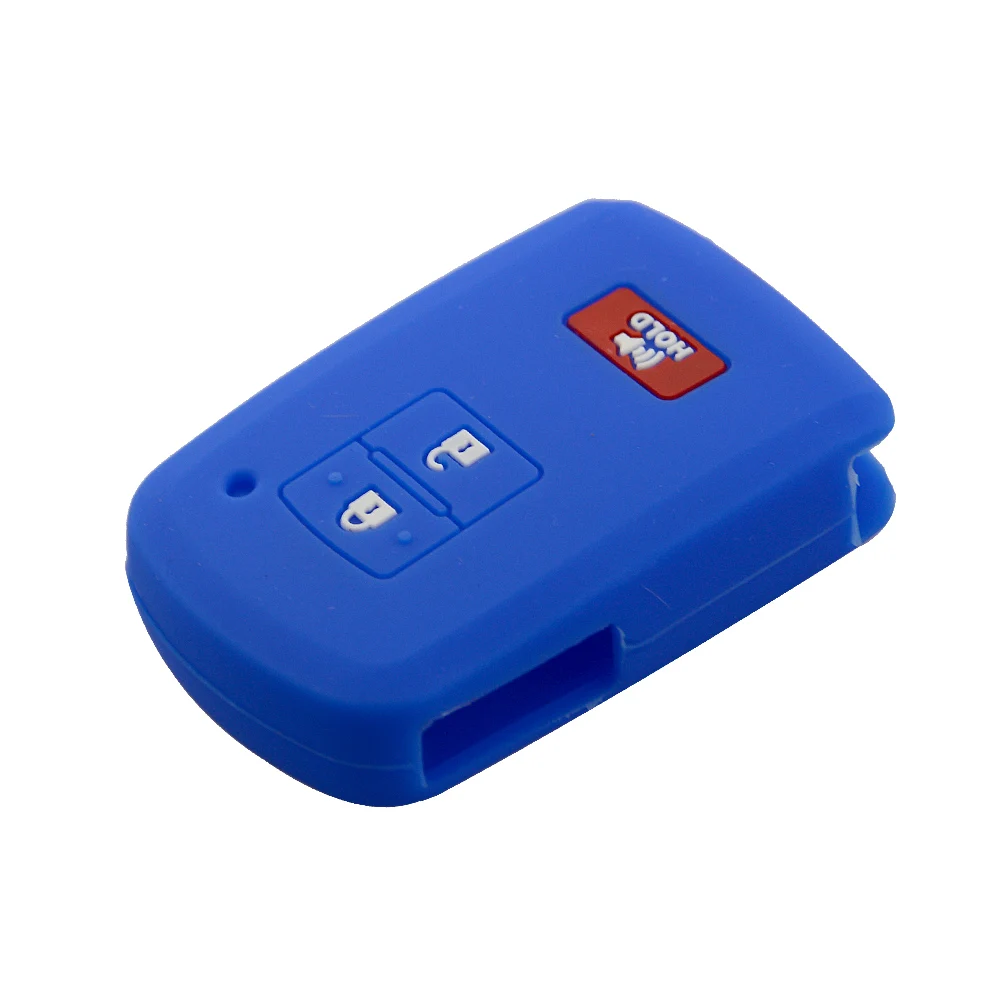 3 button silicone car key case for Toyota 4
