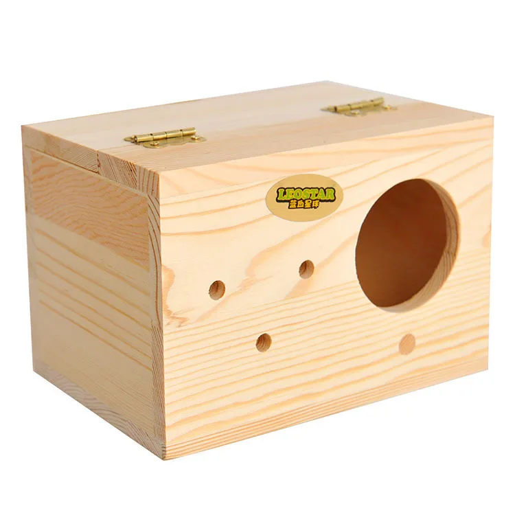 Luxury Bird Hamsters Breeding Boxes Solid Pine Tigerparrot Nest Box