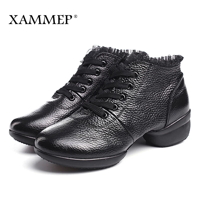 Женские танцевальные туфли Xammep натуральная кожа Современные этнические