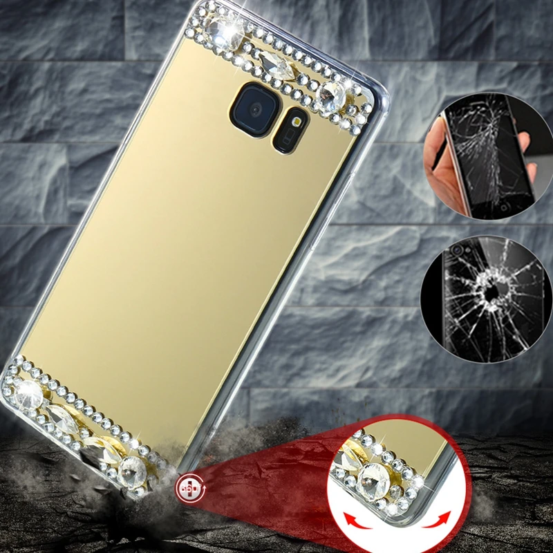 Kisscase роскоши зеркало Алюминий случае Коке для iPhone 6 S 7 Plus чехол телефона Samsung Galaxy S7