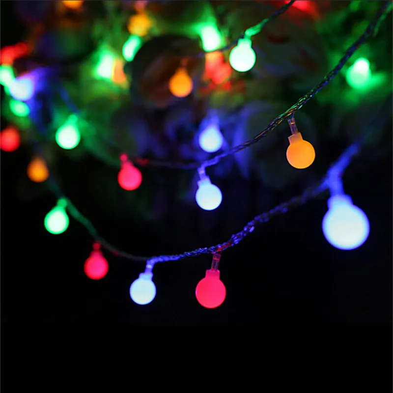 10 м 100 светодиодный шар, светодиодный Сказочный светильник, лампочки AC220V, вечерние, свадебные, рождественские, садовые, уличные украшения