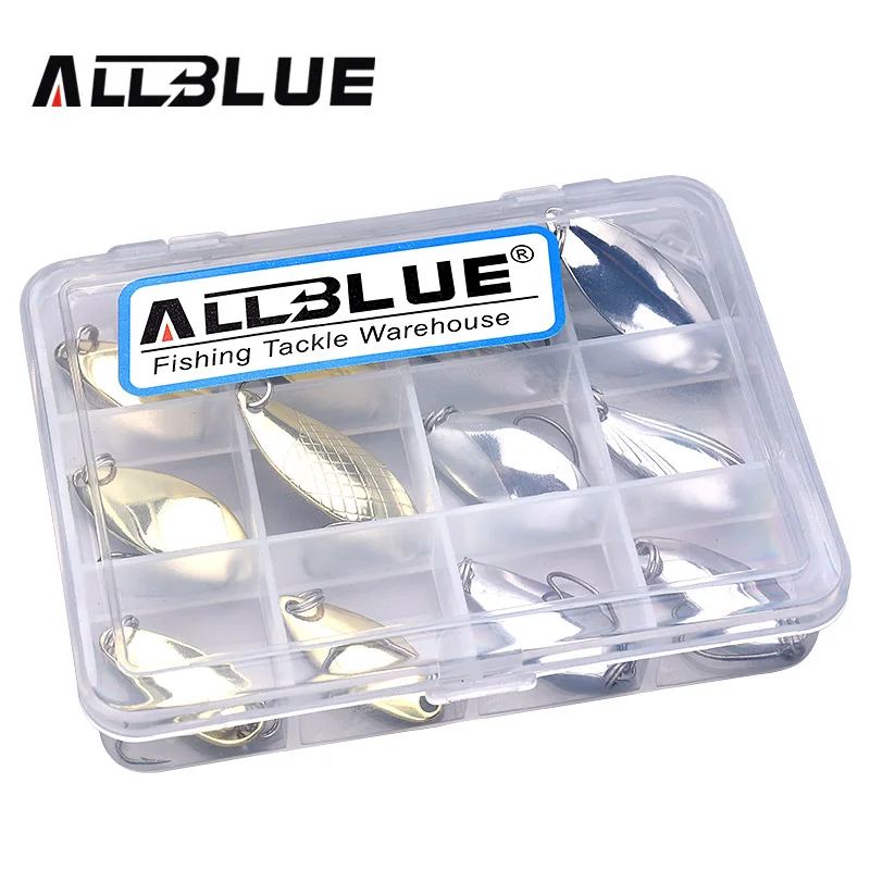 ALLBLUE новинка медная ложка металлическая приманка набор 2 8 г 4 жесткая