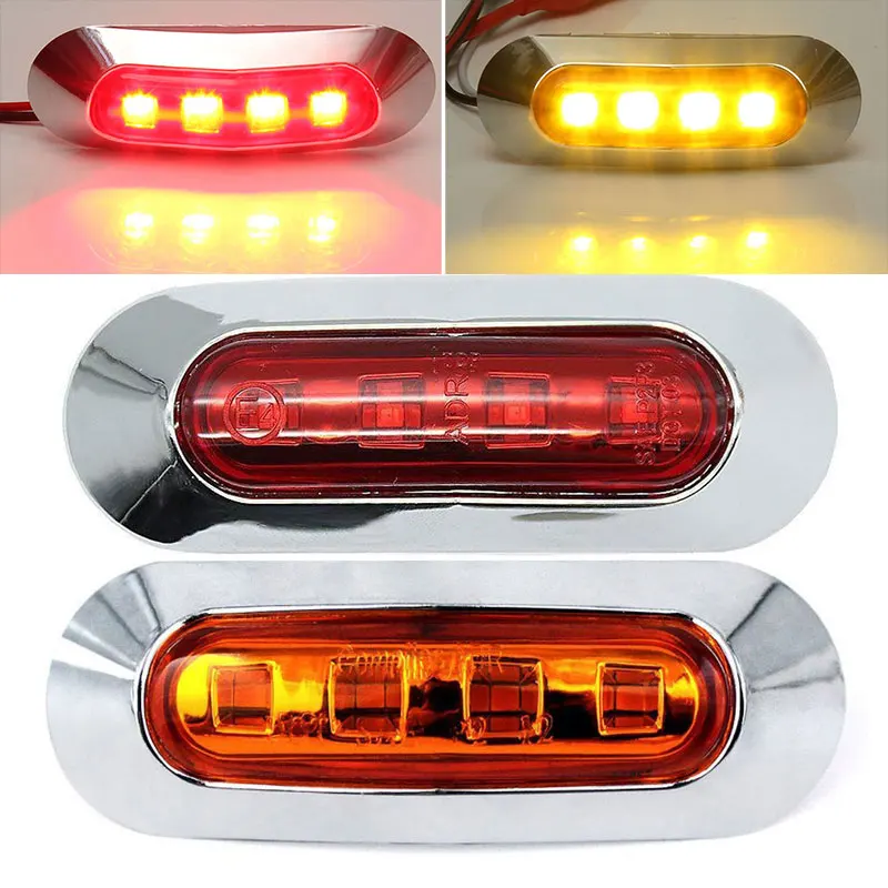 

DC10-30V 4LED Side Light Truck Durable for Led Side Marker Light Trailer Lamp Warning