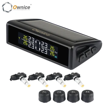 

Solar Power USB TPMS Car Tire Pressure Monitoring Color Display External Internal Sensors for VW Toyota SUV Temperature Warning