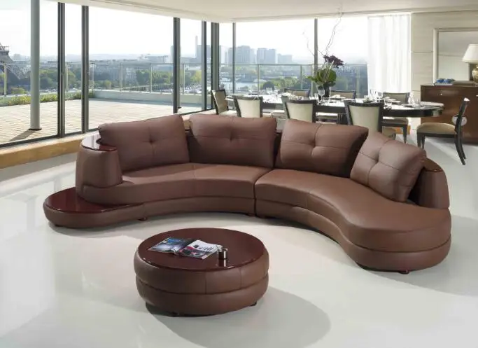 Wohnzimmer font b sofa b font l form ledersofa mit font b moderne b font sitzgruppe