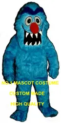 Синий страшно дьявол Monster талисмана Оптовая Взрослый размер Хэллоуин Монстр тему аниме маскарадные костюмы карнавал необычные 2663