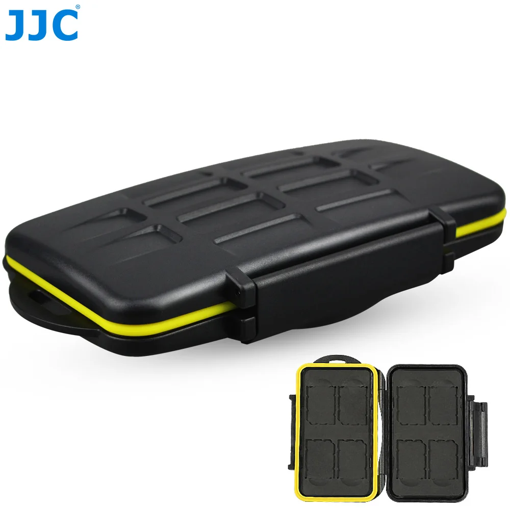 JJC Storage 8 x SD Cards Camera Memory Card Case Compact Tough Water
