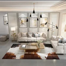 Ковры и ковры из воловьей кожи ручной работы R4