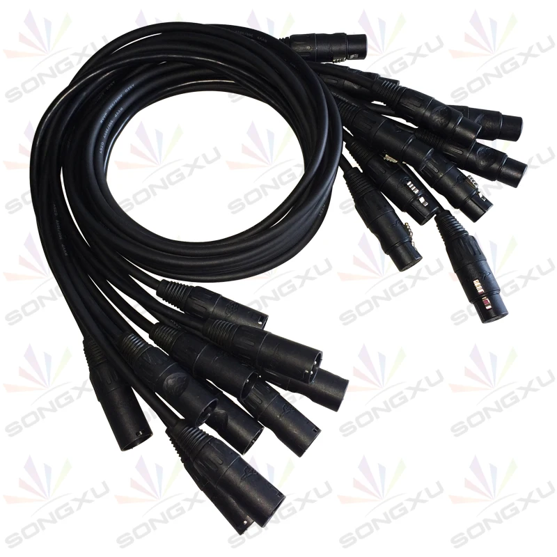 Кабель DMX фута XLR 1 метр 3 контактное сигнальное соединение экранированный разъем