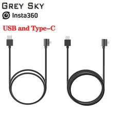 Кабель-адаптер(Micro USB или Тип usb-C) или входит 1x с эффектом приближения C зарядкой Micro-USB Lightning Кабель для Insta360 один Android