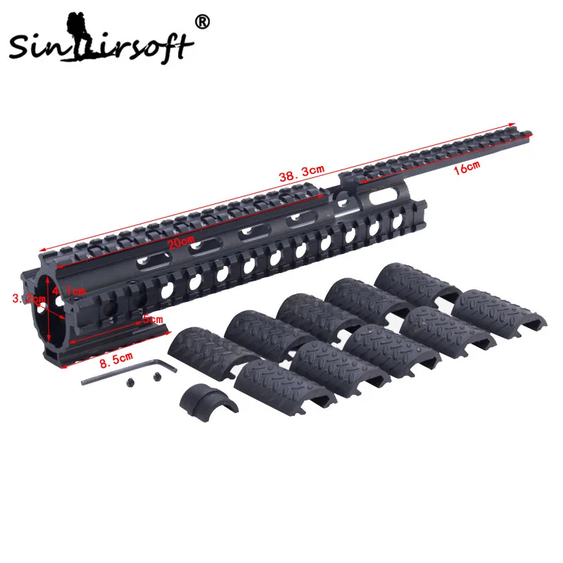 Sinairsoft MNT-T228 тактическая система Quad Rail для Ruger 10/22 Commando Handguard с системой блокировки