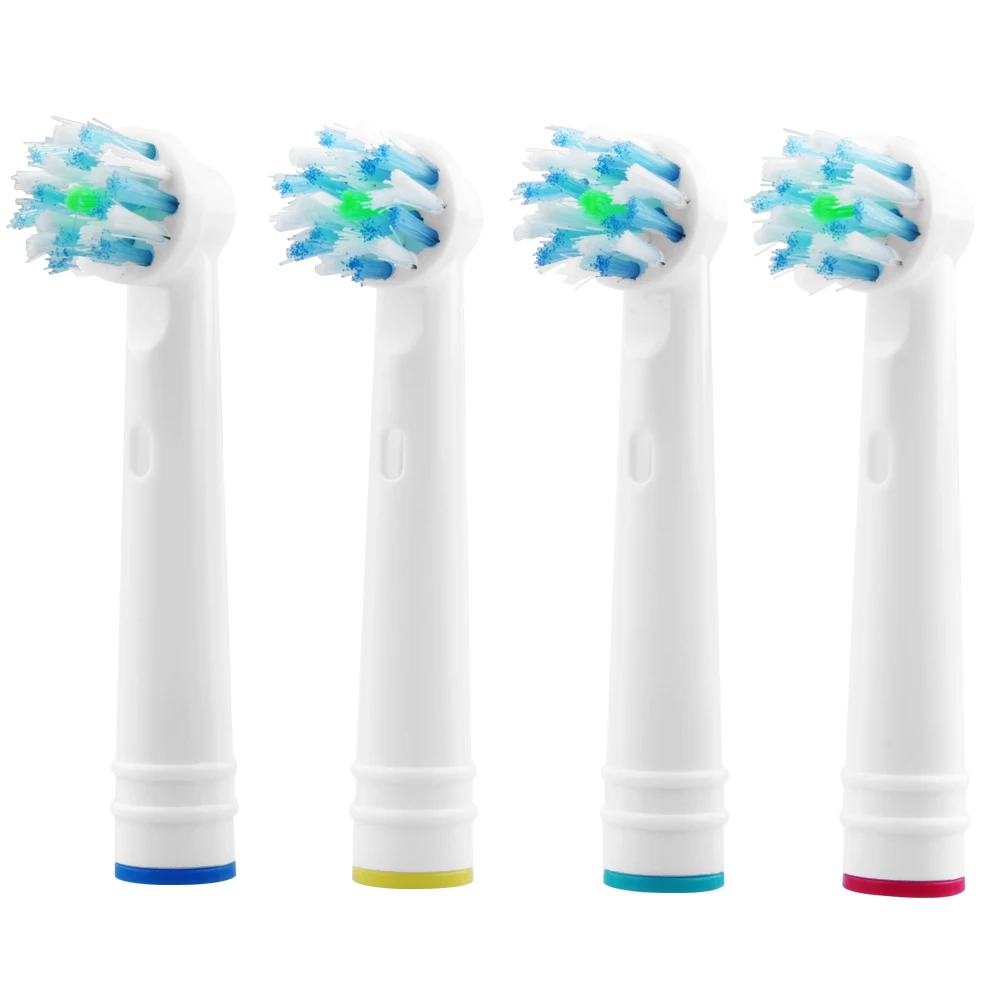 

Oral B Replacement Brush Heads- Pack of 4 Crossaction Oralb Braun Generic Electric Toothbrush Heads- Cross Action Toothbrushes