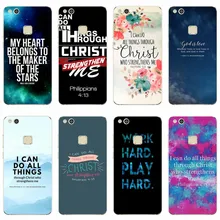 Verso da bíblia filipenses jesus cristo cristão capa tpu caso de telefone para huawei companheiro 9 10 companheiro 9 10 por p9 p20 plus p9 p20 lite