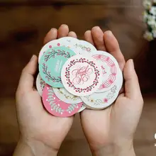 2 лот гирлянды в штучной упаковке наклейки круглые квадратные бумажные наклейки для скрапбукинга DIY украшения дневник этикетки милые уплотнительные наклейки s Kawaii Sta