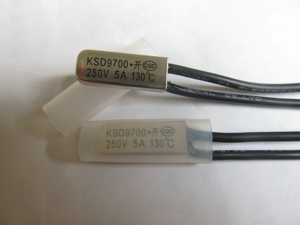 10pcs / pack KSD9700 130 degree * 130C NO ( Normally open ) Thermostat