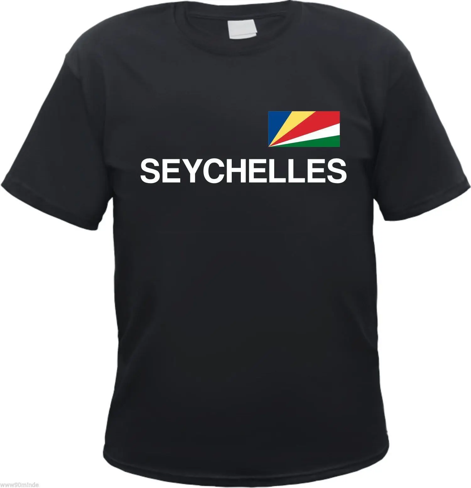 Sey el Adalar T Shirt Bayrak Bask Ile S 3XL Siyah Tatil Sey eller t 