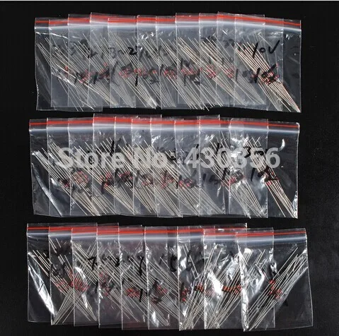 online (2V4 a 33 V) 270 Pcs 27 Valores 1 2 W 0.5 W Zener Diode Assorted kit variedade Set Novo