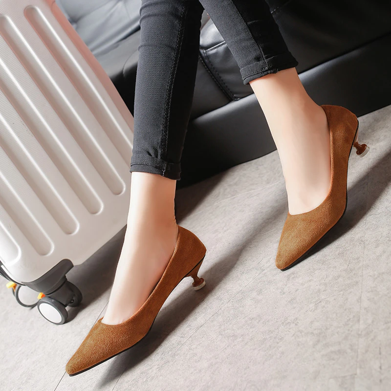 春と秋の新しいsimple先端尖った靴 ハイヒール ローヒールの靴で小さなファッション靴 Low Heel Fashion Shoes Low Heel Shoesheel Shoes Aliexpress
