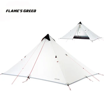

LanShan 1 Upgraded Single Person 15D Silicone Coating Rodless Double Layers Tent Waterproof Portable Ultralight Camping 3 Season