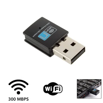 

Mini USB WiFi Dongle 802.11 B/G/N Wireless Networks Adapter for Laptop Desktop PC DJA99