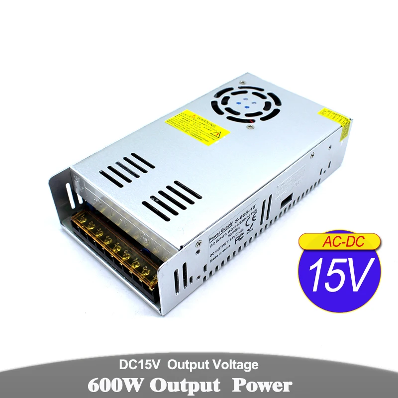 Регулируемый DC15V 40A 600W переключатель питания DC 30V трансформатор драйвера AC110V 220V SMPS