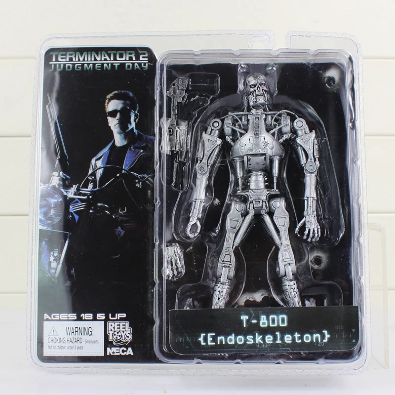 NECA Терминатор 2 фигурку T-800 ENDOSCHELETRO классический Figura Giocattolo 7 &quot18 см | Игрушки и