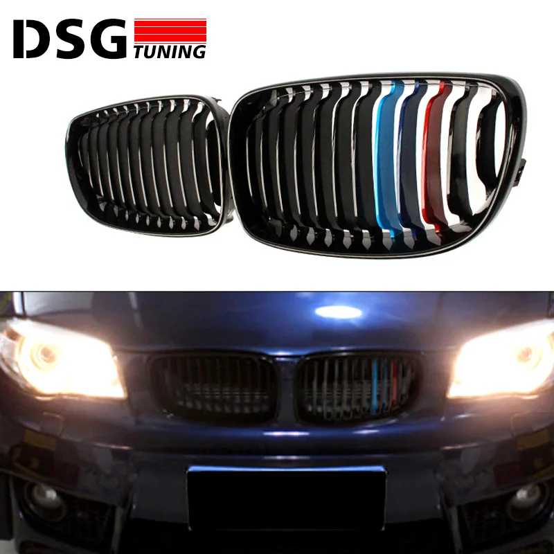 

E82 E88 ABS front kidney grills for BMW 1 Series e81 e87 118i 118d 120i 120d 123d 125i 128i
