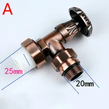 Ручной клапан радиатора термостат радиатор контроль температуры клапан двусторонний угловой клапан термостат клапан