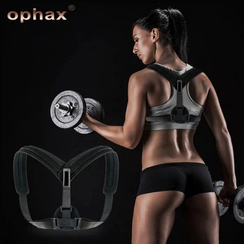 

OPHAX Adjustable Clavical Posture Corrector Back Support Spine Back Slouching Corrective Posture Corrector Belt For Health Care