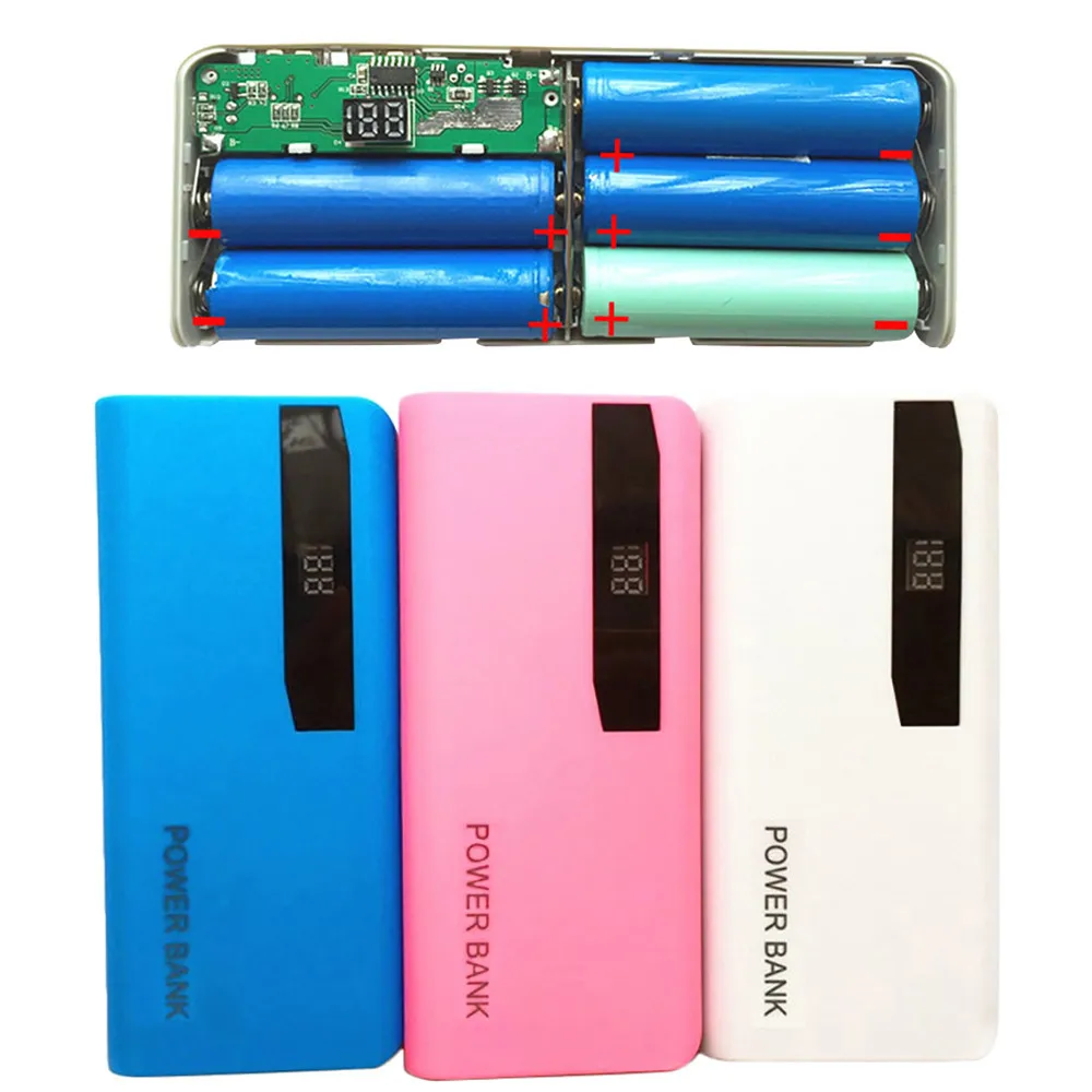 Buy Fashion DIY Power Bank Case USB Charging Output 5V