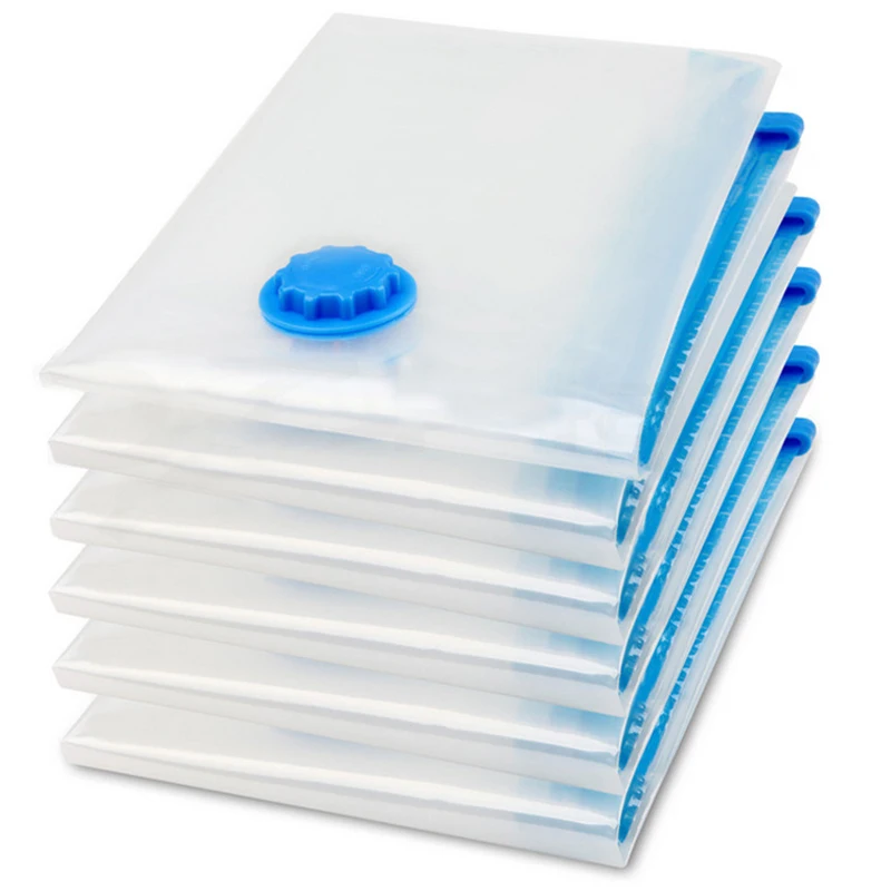 عالية الجودة 1 قطعة 40*50/50*70/60*80/70*100/ 80*110 حقيبة التخزين فراغ ضغط الفضاء حقيبة لحاف من القطن حقيبة التخزين