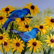 Желтый Хризантема DIY живопись по номерам 24 Цвета Пигмент кисть Искусство Ручная роспись креативная цифровая картина маслом