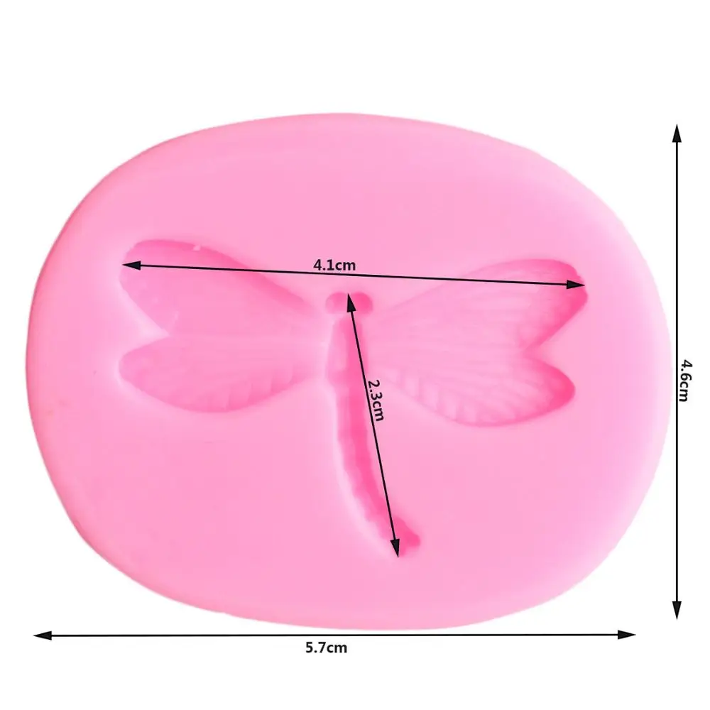 Стрекоза силиконовые формы насекомое Форма для шоколада, помадки кекс Топпер DIY Инструменты для украшения торта для вечеринки Полимерная глина конфеты формы