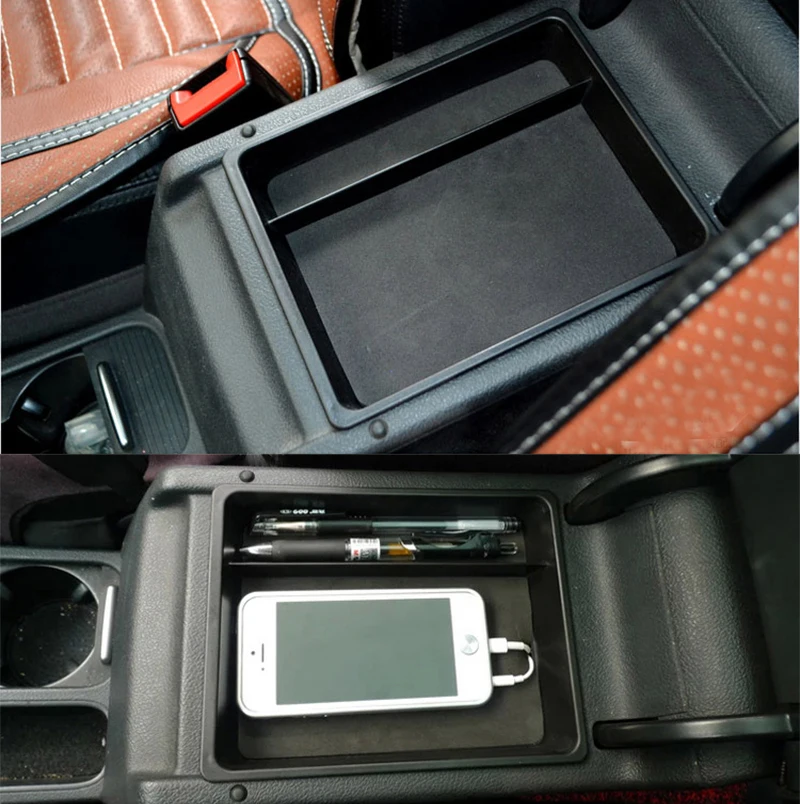 Для 2007-2013 Volkswagen VW Tiguan подлокотник коробка для хранения коробка в центральную консоль ящик подлокотник перчатки лоток держатель Органайзер