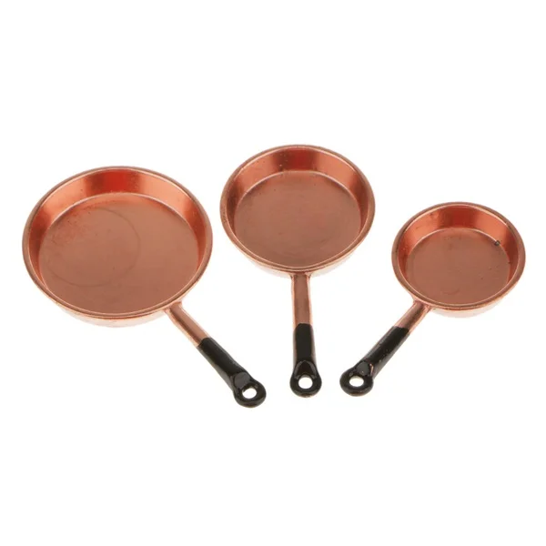 

Children's toy pan Non-stick Copper Frying Pan with Ceramic Coating and Induction cooking,Oven & Dishwasher safe
