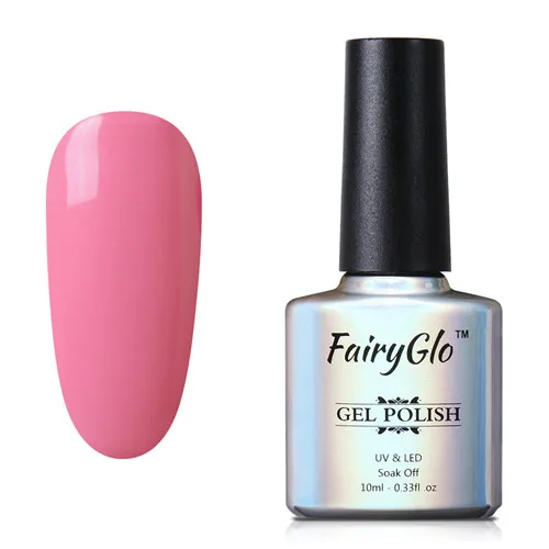 FairyGlo 10 мл розовый цвет серия Гель-лак для ногтей Полуперманентная Эмаль лак для ногтей Гель-лак для нейл-арта замачиваемый Гель-лак гели - Цвет: PK010