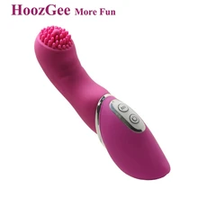 HoozGee Женский Клитор Стимулятор Вибратор Секс-Игрушки для Женщин 7 Скорость Силиконовые Бутон Водонепроницаемый Немой G-spot Массажер Секс игрушки