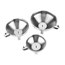 Функциональный нержавеющая сталь пособия по кулинарии масла мед, воронка со съемным фильтром/фильтр для духи жидкой воды инструменты
