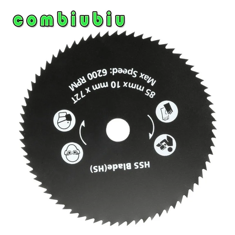 Combiubiu 85 мм 72 т HSS круговой Режущие диски Резка диск колеса для Worx Пилы дерева, металла рабочих Инструменты