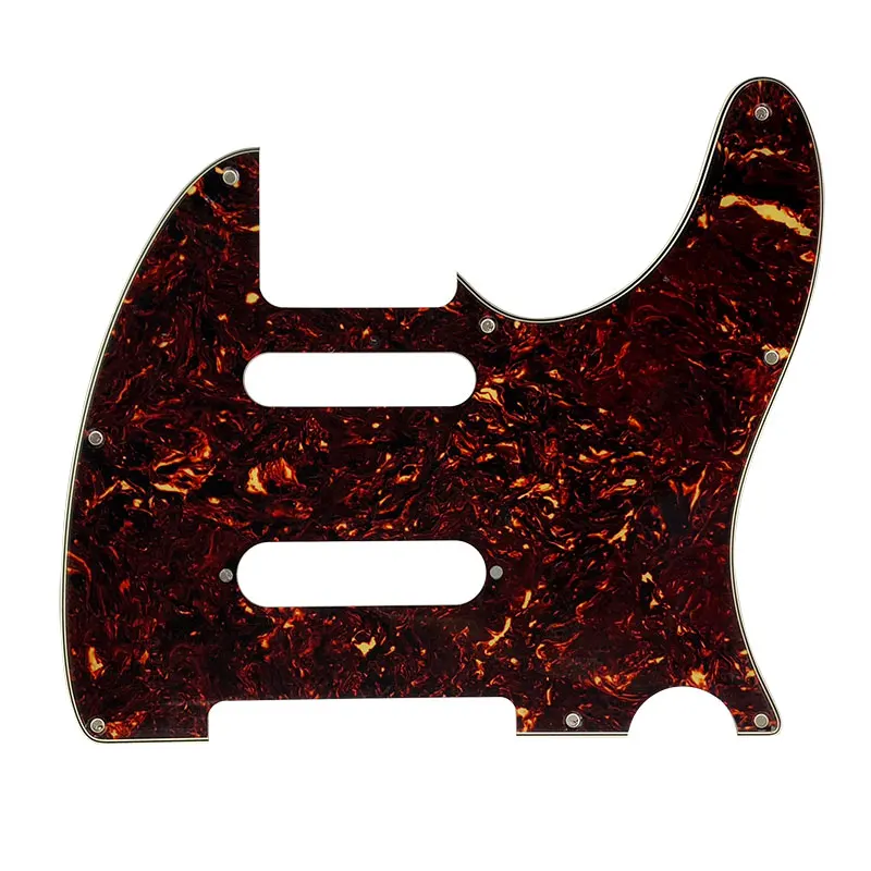 Pleroo Custom Guitar parts-для США Nashville 62 Tele telecaster Guitar pick guard с шипами - Color: 4Ply Brown Tortoise