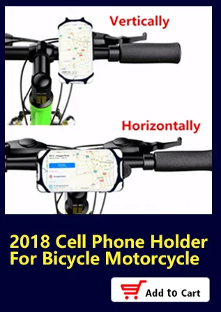 2018 Cell Phone Holder for Bicycle Motorcycle Universal Silicone Bike Handlebar Mount for iPhone X 8 7 Plus
