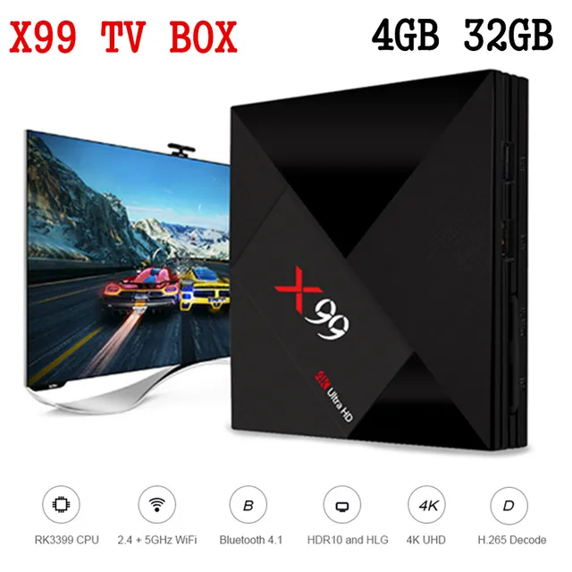 Special Offers X99 TV BOX RK3399 Mali - T860MP4 4GB 32GB Smart TV Box Android 7.1 HDR10 2.4G + 5G + AC WIFI Set-Top Box Bluetooth Media Player Special Offers X99 TV BOX RK3399 Mali - T860MP4 4GB 32GB Smart TV Box Android 7.1 HDR10 2.4G + 5G + AC WIFI Set-Top Box Bluetooth Media Player
